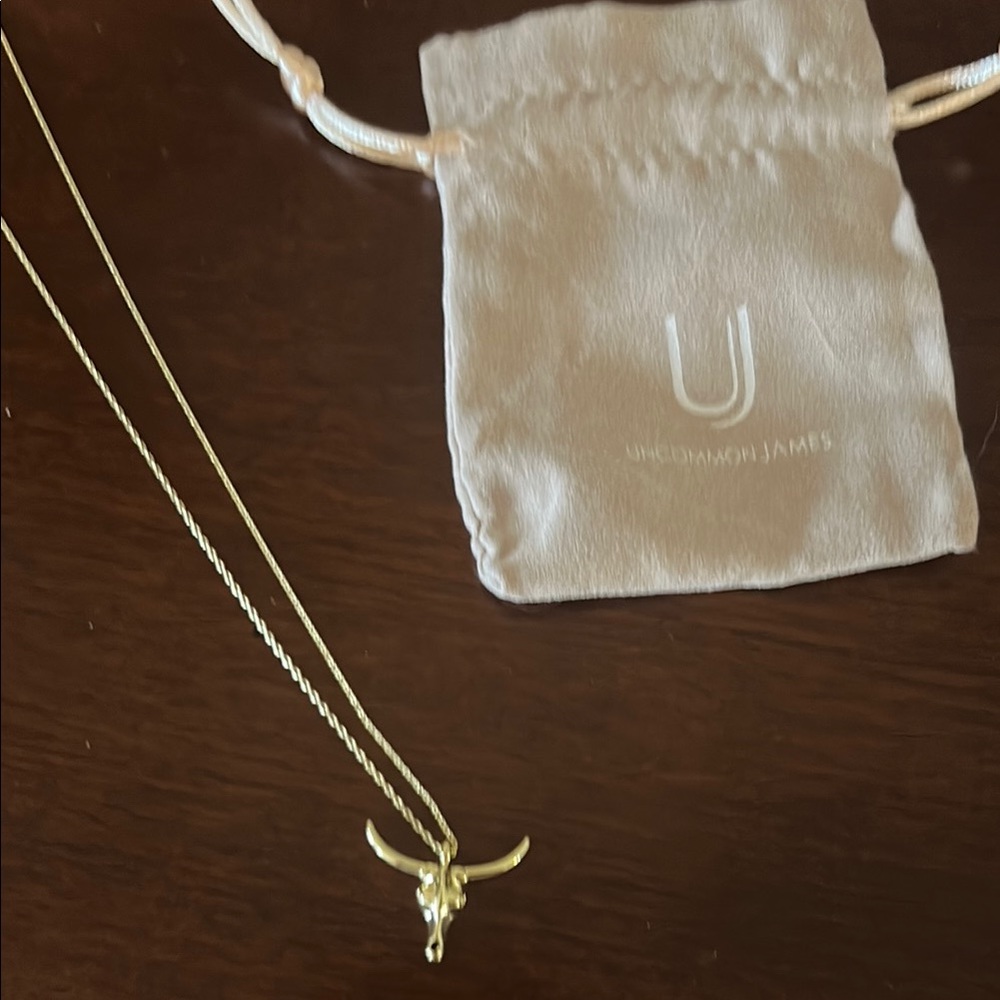 Uncommon James Gold Longhorn Necklace